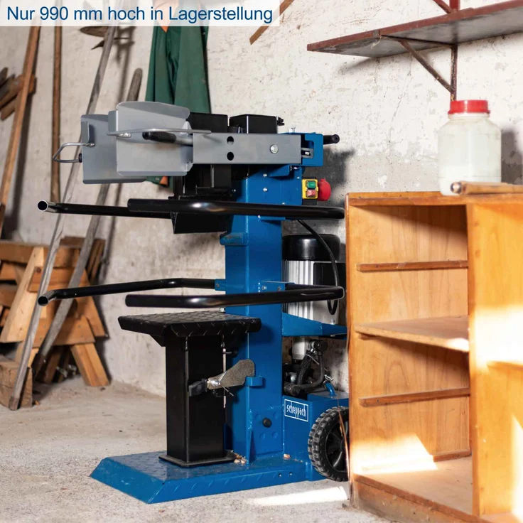 Scheppach Compact 8T Holzspalter stehend | 7,95 Tonnen Spaltkraft 400V 3500W | Holzlänge 1070mm / max. Ø 350mm | schwenkbarer Tisch | Hartholz & Weichholz - mit Fahrvorrichtung – Bild 7