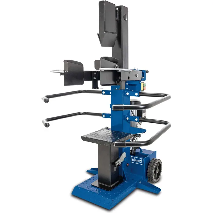 Scheppach Compact 8T Holzspalter stehend | 7,95 Tonnen Spaltkraft 400V 3500W | Holzlänge 1070mm / max. Ø 350mm | schwenkbarer Tisch | Hartholz & Weichholz - mit Fahrvorrichtung