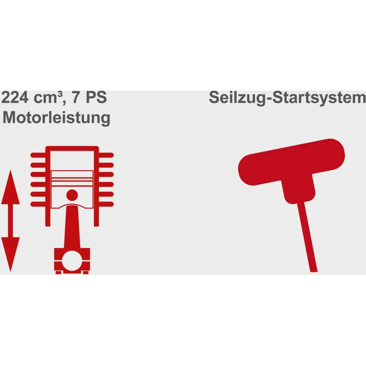 Scheppach Benzin Rasenmäher MS225-53 mit Radantrieb | 53cm Schnittbreite | 65L Fangbox | Höhenverstellung 7 Stufen | Seitenauswurf & Reinigungsfunktion | Mulchmäher | inkl. Motoröl – Bild 5