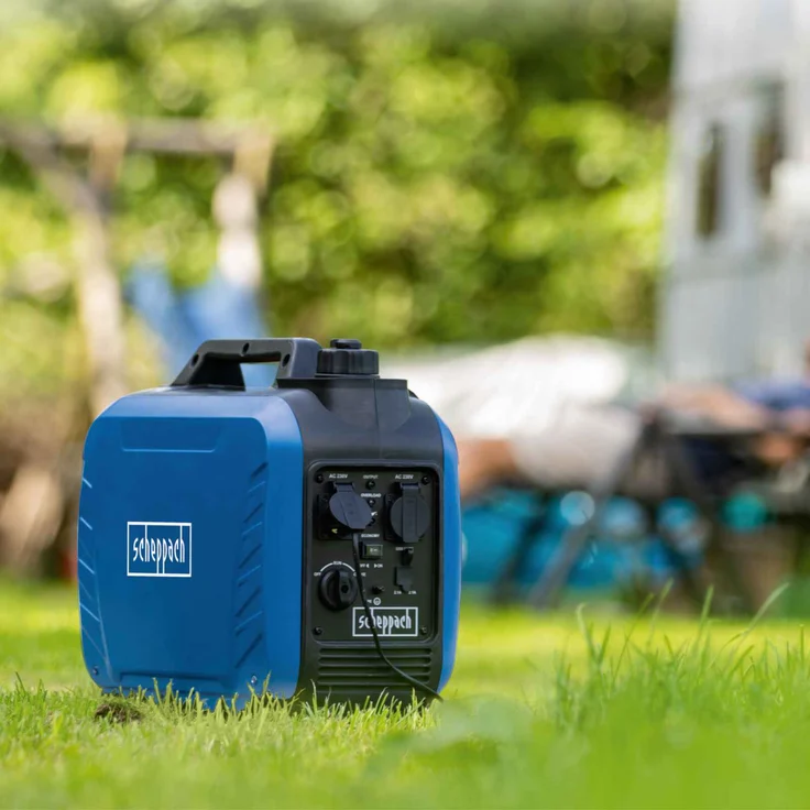 Scheppach Inverter Benzin Stromerzeuger SG2500i 4-Takt Stromgenerator Notstromaggregat für sensible Elektronik, 2000W Leistung, Steckdosen 2x 230V / 2x USB Typ A, 64,1dB Lautstärke – Bild 12