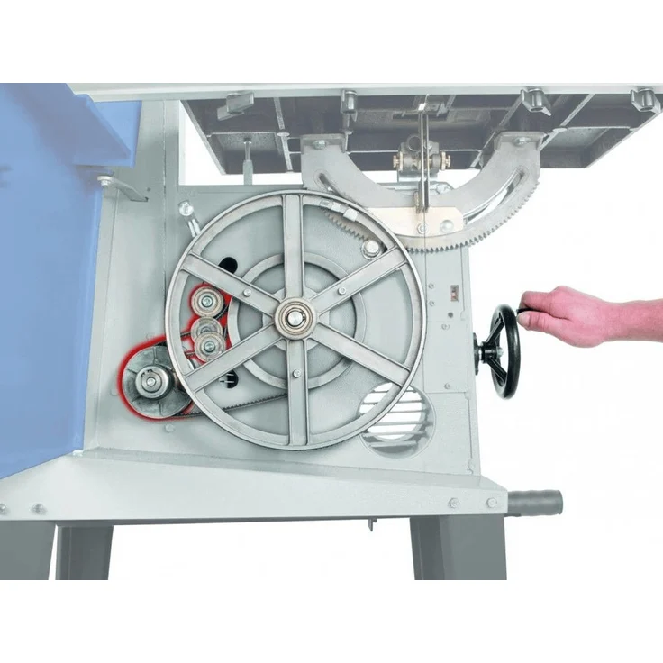 Scheppach Bandsäge BASA3-230V | 800W | Variable Geschwindigkeit | Durchlasshöhe 205mm | Durchlassbreite 306mm | Grauguss-Tisch | stufenlose Tischverstellung | inkl. Untergestell & Querschneidlehre – Bild 5