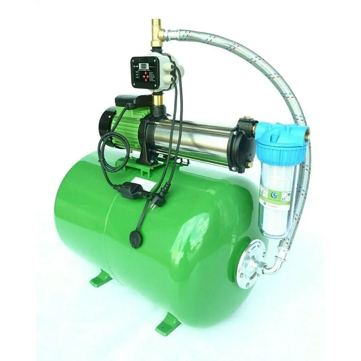 CHM GmbH HMC 10 SC, Kreiselpumpe Drucktank 100l Stahl, CH 20, Panzerschlauch 100 cm, Wasserfilter