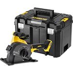 DeWALT Akku-Mauernutfräse DCG200NT 54 V inkl. 2x Diamant-Trennscheibe, Distanzscheiben, Meißel,Schnellspannmutter, TSTAK-Box VI