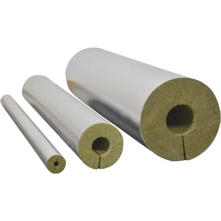 Scorprotect ® Rohrschale Rohrisolierung Steinwolle 1 m alukaschiert mit Gitterummantelung 100% EnEV : 15 x 23 mm