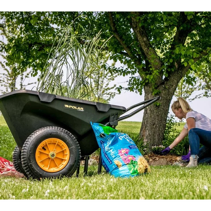 Polar Schubkarre Cub Cart schwarz 127x71 cm – Bild 2