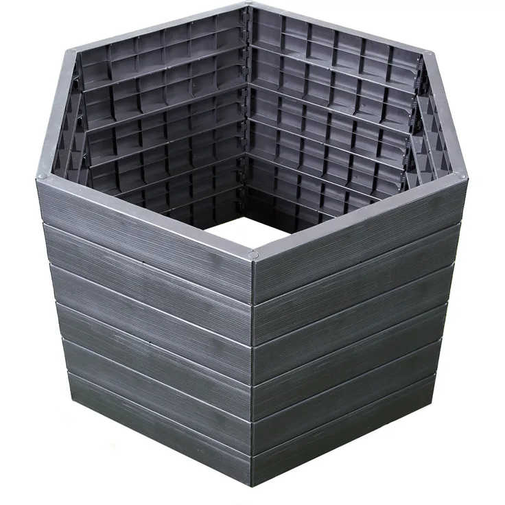 Garantia Ergo Hochbeet L75 Farbe wood, Größe 110x95 cm, Höhe 75 cm