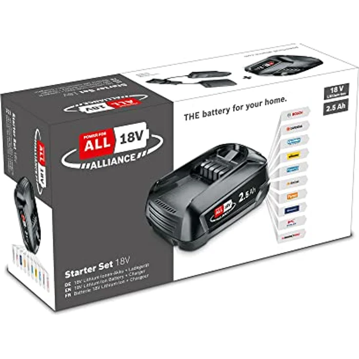 Bosch Systemzubehör 18 Volt Lithium-Ionen Starter-Set 18V Alliance, 2.5Ah + AL 18V-20 - 1600A02625 – Bild 5