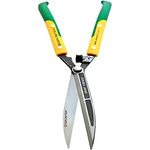 GRÜNTEK Heckenschere 600 mm, Q-23 Strauchschere, geschmiedete gerade Klingen, Stoßdämpfer, balanciert, Zufriedenheitsgarantie 90 Tage, für Hecken, Büsche, kleine Äste bis 6 mm, Sträucher