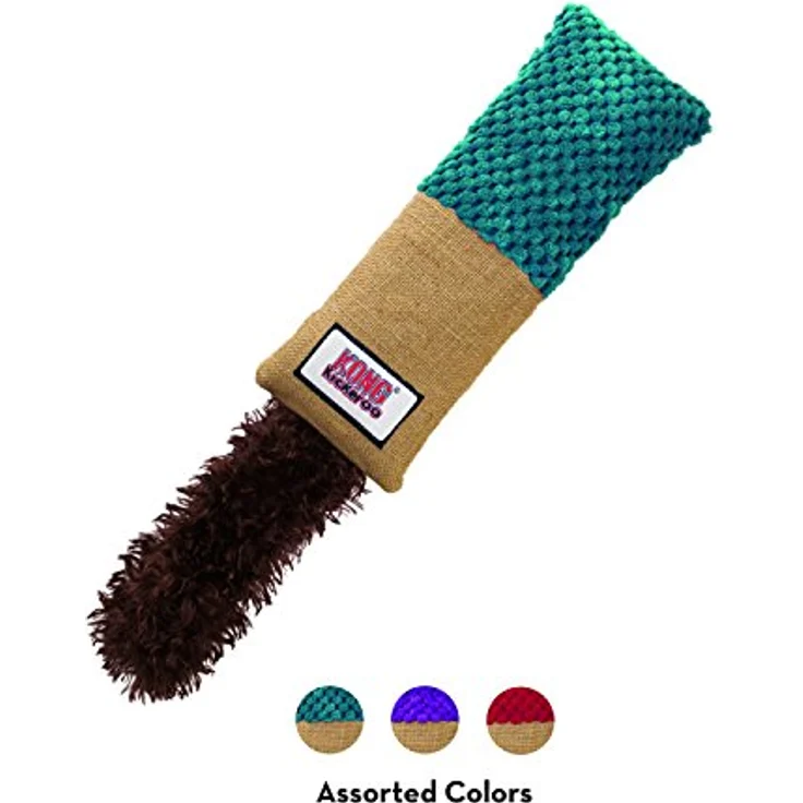 KONG – Kickeroo – Katzenspielzeug, Nordamerikanische Premium Katzenminze (Farbvariat.) – Cuddler Muster – Bild 5