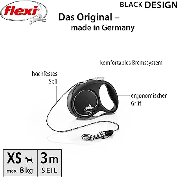 FLEXI 4000498033203 Gurt schwarz Spitzen-Design, Gris, 87.8 g – Bild 2