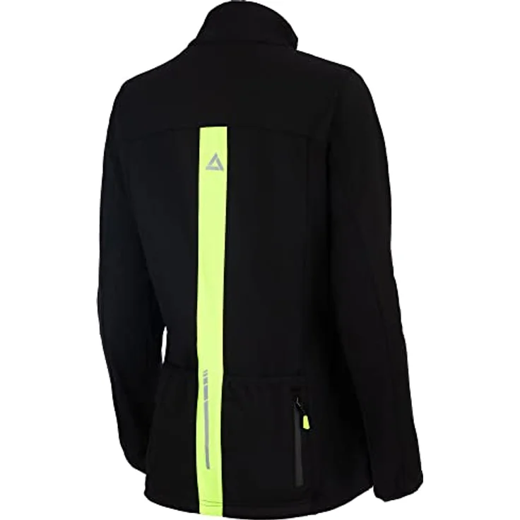 Airtracks Fahrradjacke Damen Thermo Fahrradjacke Pro Line II (Softshell Radjacke optimal für die kalte Jahreszeit) Herbst - Winter, Schwarz - S XXL – Bild 2