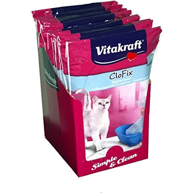 Vitakraft CloFix Beutel für Katzentoilette - 10x 15 Beutel