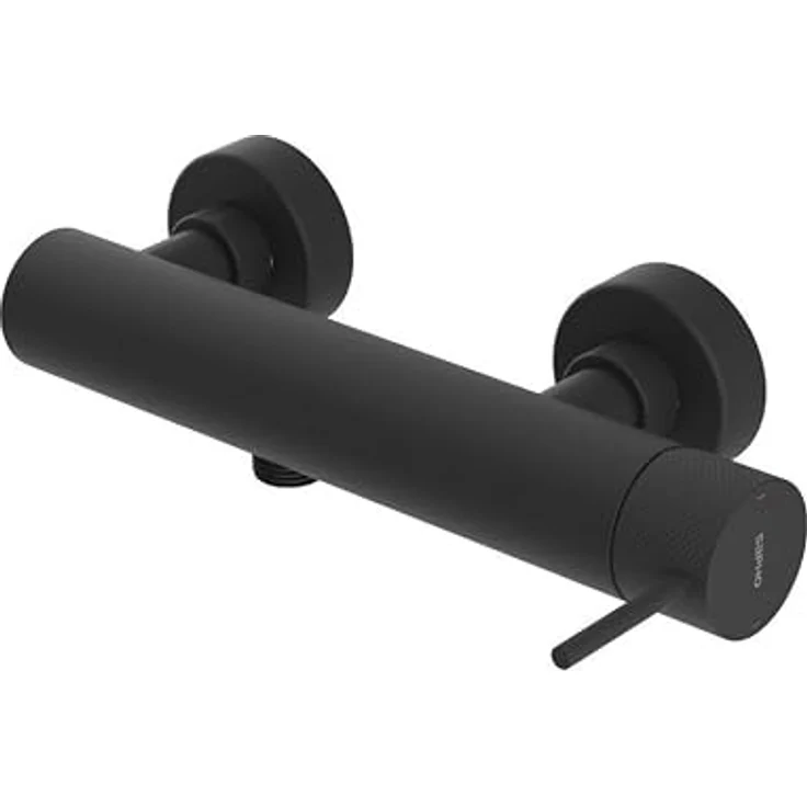 Sapho ULTRASAN Duscharmatur, Schwarz matt, Wandinstallation, Hebelsteuerung, Messing – Bild 1