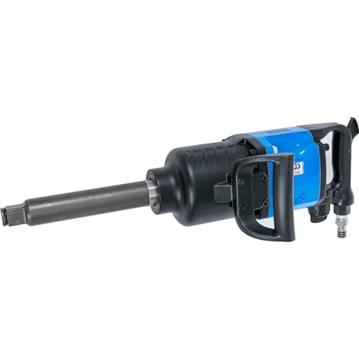 BGS 7640 Druckluft-Schlagschrauber 25 mm (1") 3800 Nm, robustes Gehäuse, Stiftloser Hammer, 1/2" Druckluftanschluss, blau
