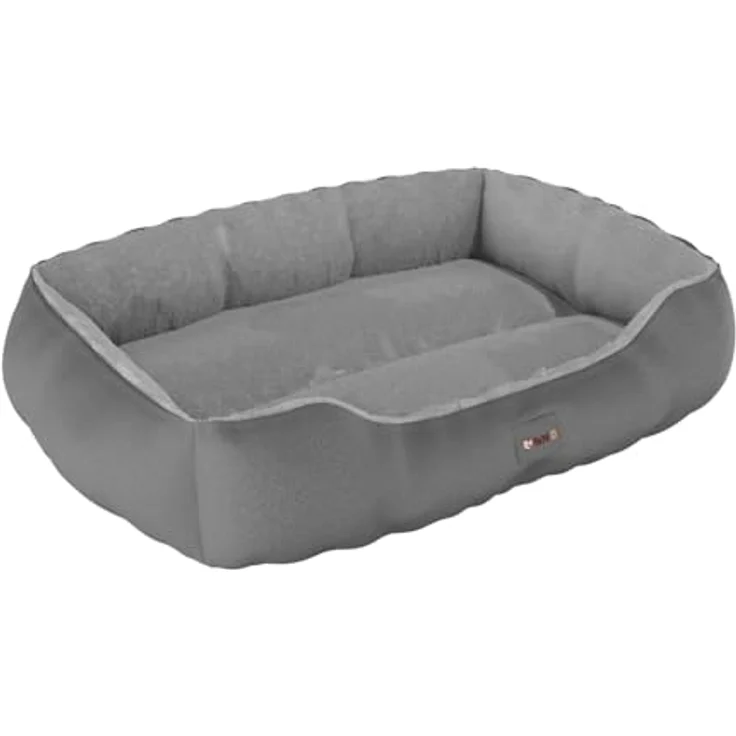 BENNO Hundebett SAMMY 65x50x16 cm, quadratisch, rutschfest, waschbar, Polyester, inklusive Kauknochen – Bild 7