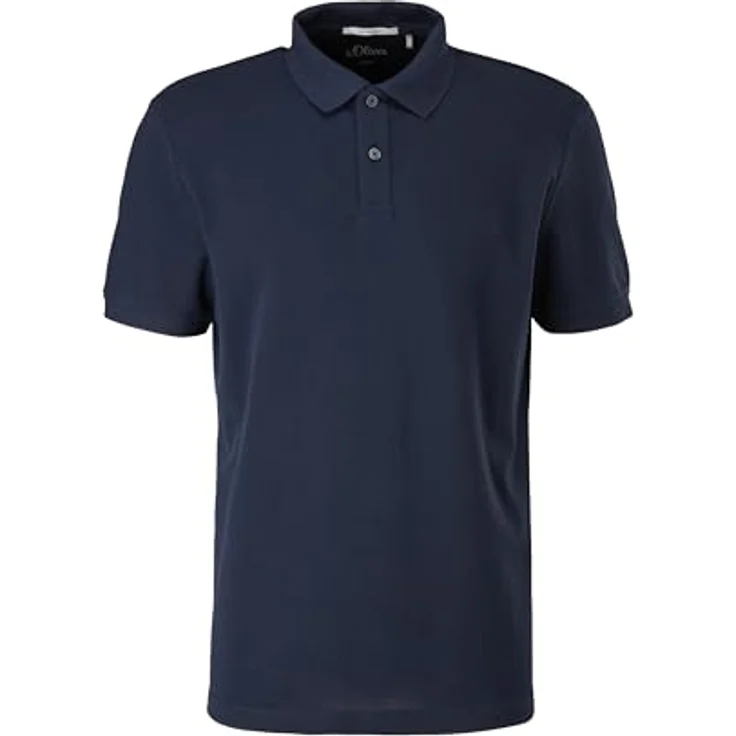 s.Oliver Poloshirt mit Logostickerei, Jersey Baumwolle, hüftlang, basic geschnitten – Bild 5