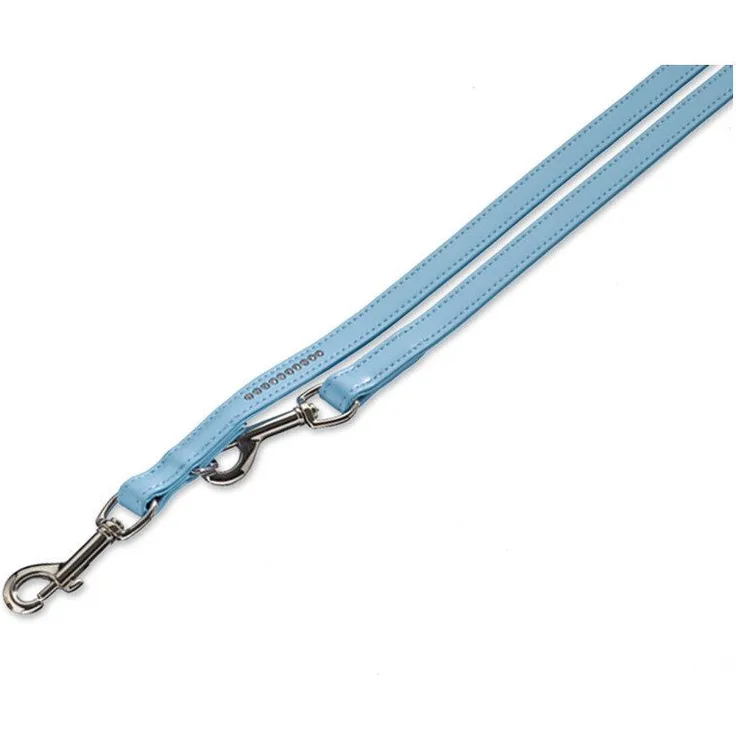 Nobby Hundeleine Führleine Crystal hellblau, mit Swarovski-Kristallen verziert