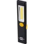 Brennenstuhl LED Akku Handlampe PL 200 A/LED Taschenlampe Mit COB LED (200lm, Inklusive USB-Ladekabel, Bis Zu 12h Leuchtdauer, Werkstattlampe COB Mit Magnet Und Clip)