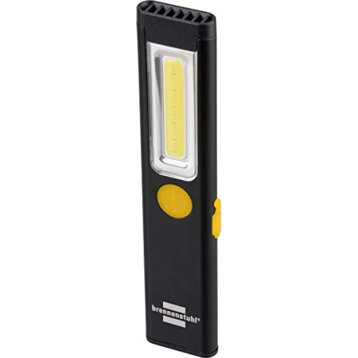 Brennenstuhl LED Akku Handlampe PL 200 A/LED Taschenlampe Mit COB LED (200lm, Inklusive USB-Ladekabel, Bis Zu 12h Leuchtdauer, Werkstattlampe COB Mit Magnet Und Clip) – Bild 1