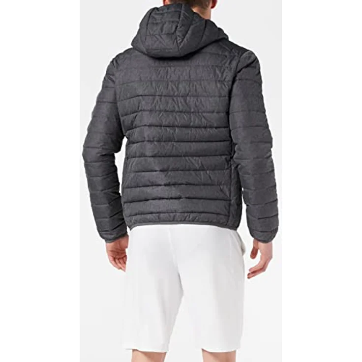 Ellesse Lombardy, Herren Winterjacke mit Kunstfaser-Wattierung und elastischen Einfassungen, grau, M – Bild 4