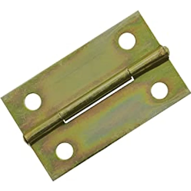 HMF Vintage Deko Scharnier klappbar, Möbelscharnier aus goldfarbenem Metall 2er Set, 35 x 21 mm mit Feststellmechanismus – Bild 3