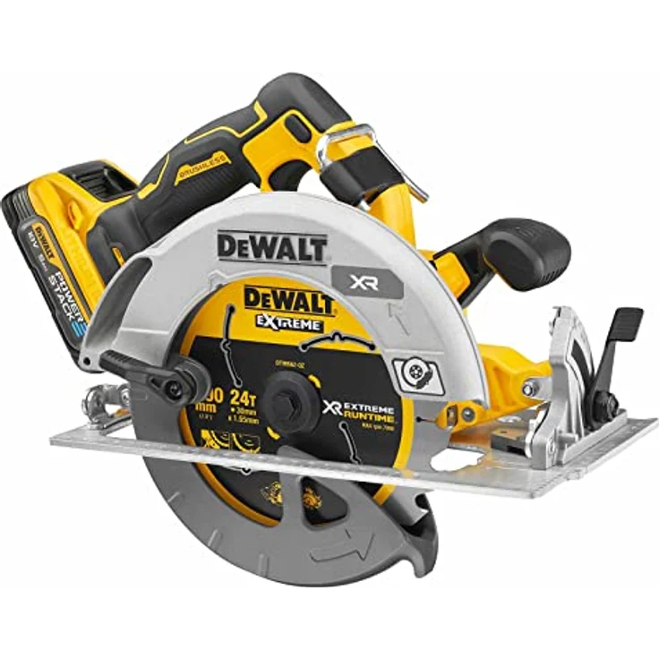 DeWALT Akku-Handkreissäge DCS573H2T-QW 18V 5Ah, Ø190mm Sägeblatt, Akku-Kreissäge inkl. Powerstack-Akku – Bild 2