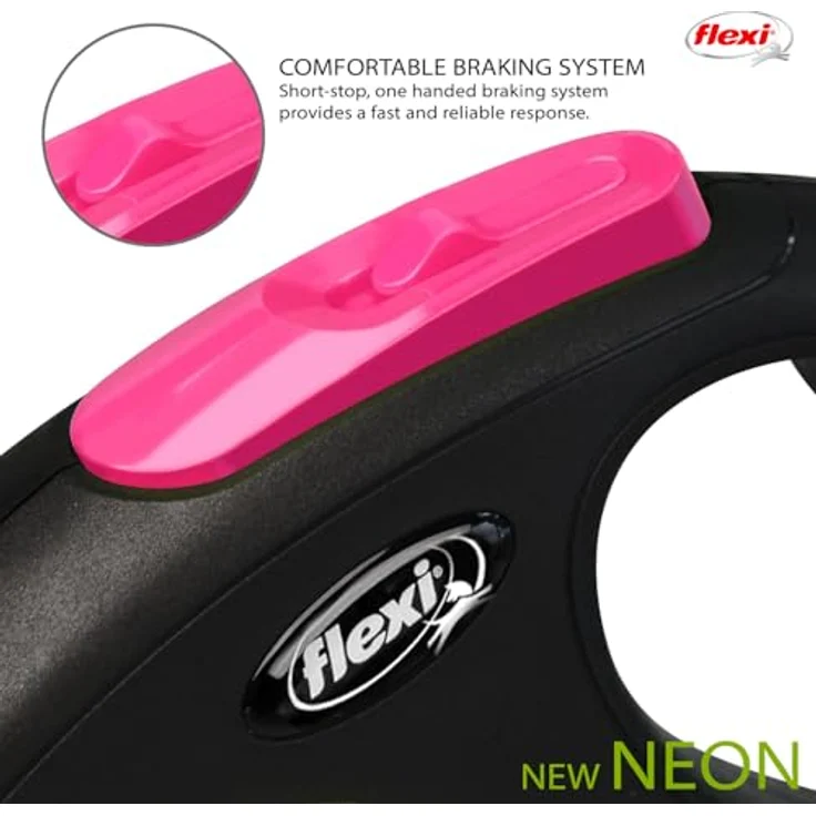 Flexi NEW NEON S neon-pink GURT 5 m – Bild 4