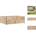 vidaXL Hochbeet Pflanzkasten 120x80 cm Massivholz Kiefer, stapelbar, faltbares Design, offener Boden - Preisvergleich