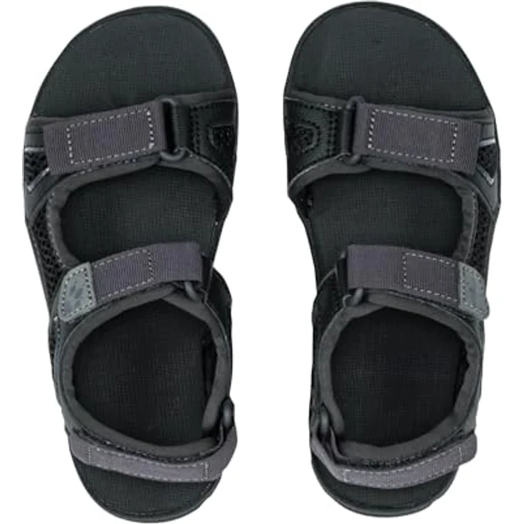 Jack Wolfskin Taraco Beach Sandal K, Sicherheitssandalen für Mädchen mit EVA-Dämpfung und atmungsaktivem Mesh, Schwarz, (40) – Bild 3