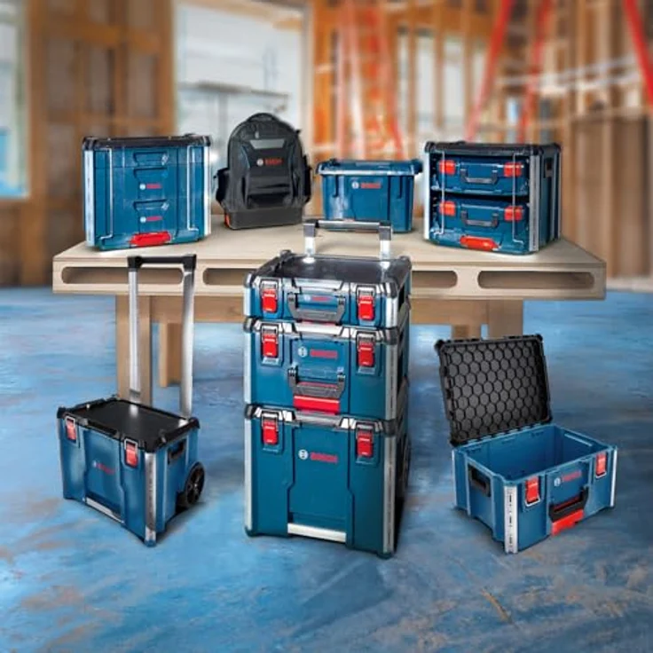Bosch L-Boxx Contractor 476, System-Koffer mit schlagfestem Gehäuse, IP65 Wetterbeständigkeit und modularer Steckverbindung – Bild 5
