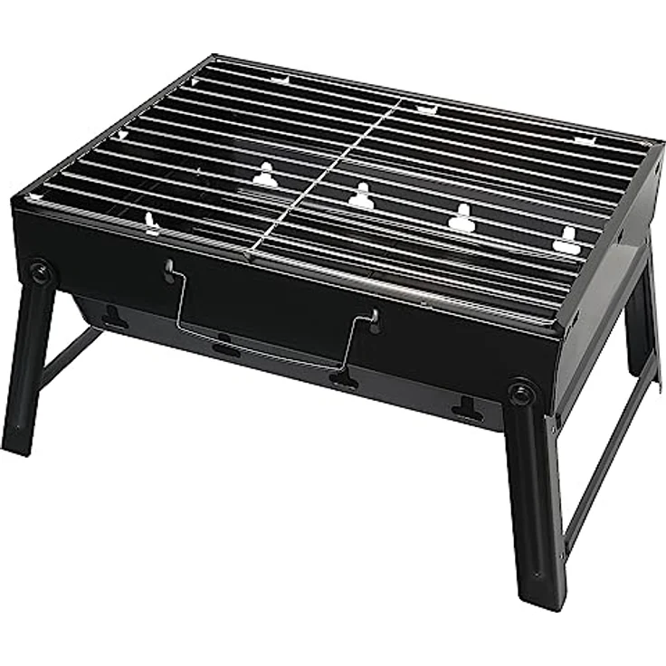 AGM Holzkohlegrill Picknickgrill Edelstahl Kleiner Grill Portable Campinggrill Abnehmbare BBQ Grills für Outdoor Garten Party – Bild 1