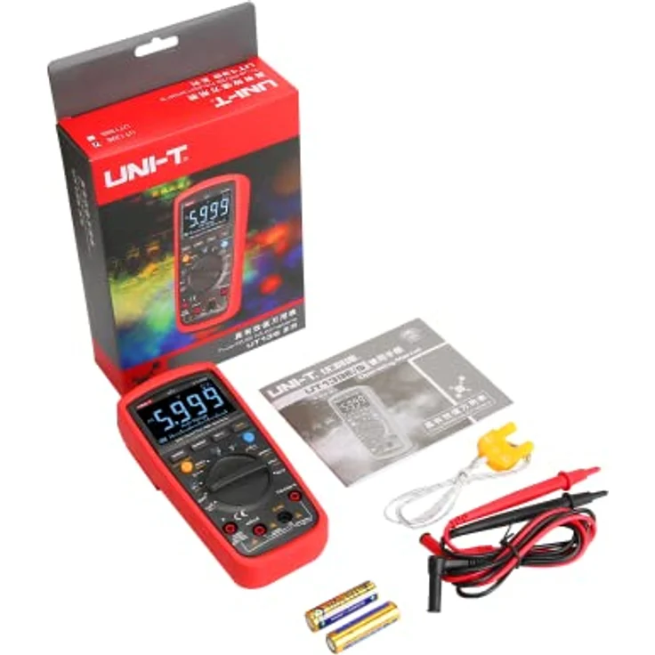 Uni-T UT139S Multimeter (CAT III), Digitalmultimeter mit NCV-Funktion und schwarzem EBTN-Display – Bild 8