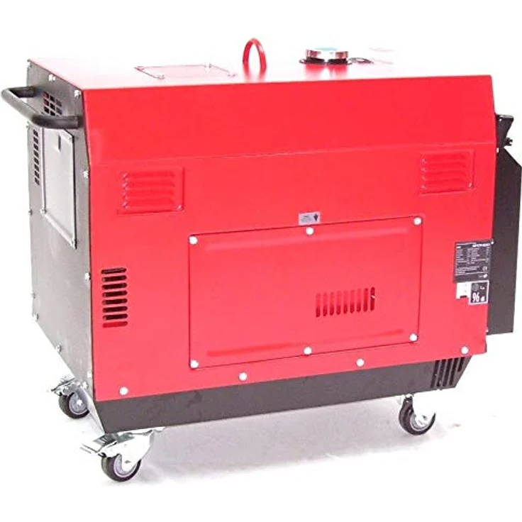 Apex Diesel Stromerzeuger 5800 Generator 06263 schallisoliert 400V leise schallgedämm, 8,5 PS Dieselmotor, Elektrostart, 230 V / 400 V, 16 Liter Tank, 96 dB (A) - blau – Bild 4