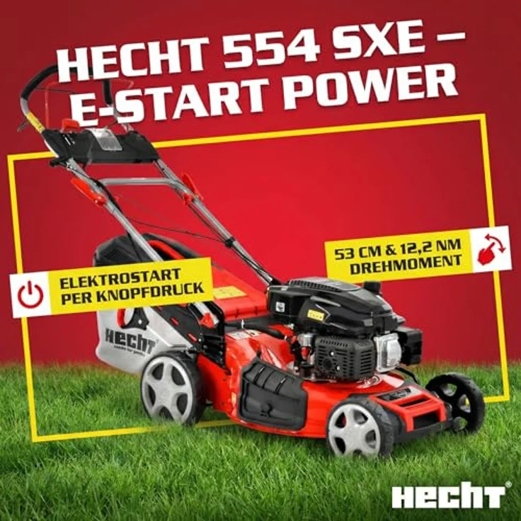 Hecht 554 SXE Benzin Rasenmäher – Bild 3