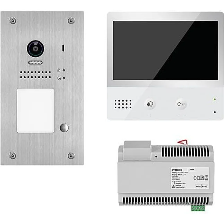 INDEXA Video-Türsprechanlage-Set UP 1-Fam.Touc VT200 SET UB1