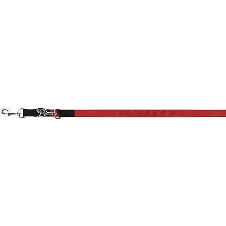 Kerbl Pet MIAMI PLUS, Führleine schwarz-rot doppelt 25mm/200cm - Stabiles Nylongewebe, robuste Beschläge, extra robuste Ausführung – Bild 2