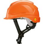Uvex Pheos s-kr Mips Schutzhelm, Hi-Viz orange, DIN-Norm EN 397, für Kopfgrößen 52-61 cm, aus Kunststoff