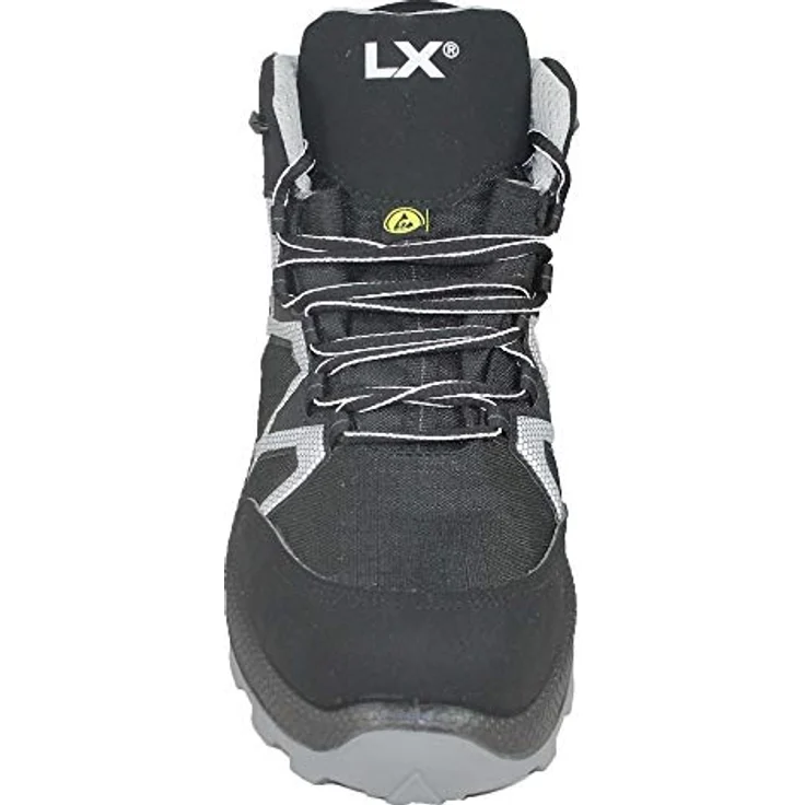 Lupriflex Sicherheitsschuh Speed Mid S3 SRC, wasserdicht, mit Klimamembran, schwarz-silber, Größe 46 – Bild 2