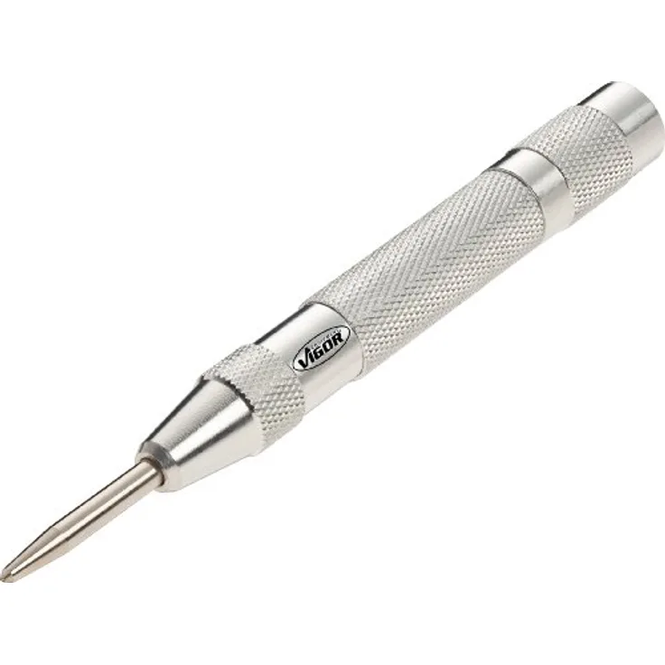 ViGOR V1783 Selbstschlagender Körner | zähharte Körnerspitze, stufenlos einstellbar, freisetzen der Schlagkraft durch einfaches Drücken | automatischer Körner für Handbetrieb