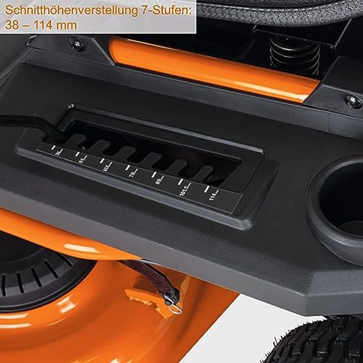 Scheppach Akku-Rasentraktor IXES Akku Aufsitzmäher Rasentraktor 92cm 48V 75Ah Aufsitzrasenmäher, 92 cm Schnittbreite – Bild 5