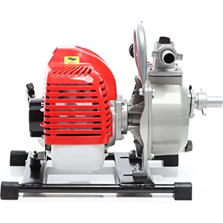 XPOtool Benzin Wasserpumpe 1,4 kW, 8.000 l/h Förderleistung, 30 m Förderhöhe, 25,4 mm Anschluss (1"), 2-Takt-Motor, geeignet für Garten und mobile Anwendungen – Bild 4