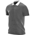 Nike Poloshirt Polo Club TEAM 20 in grau/weiß, mit Dri-FIT-Technologie