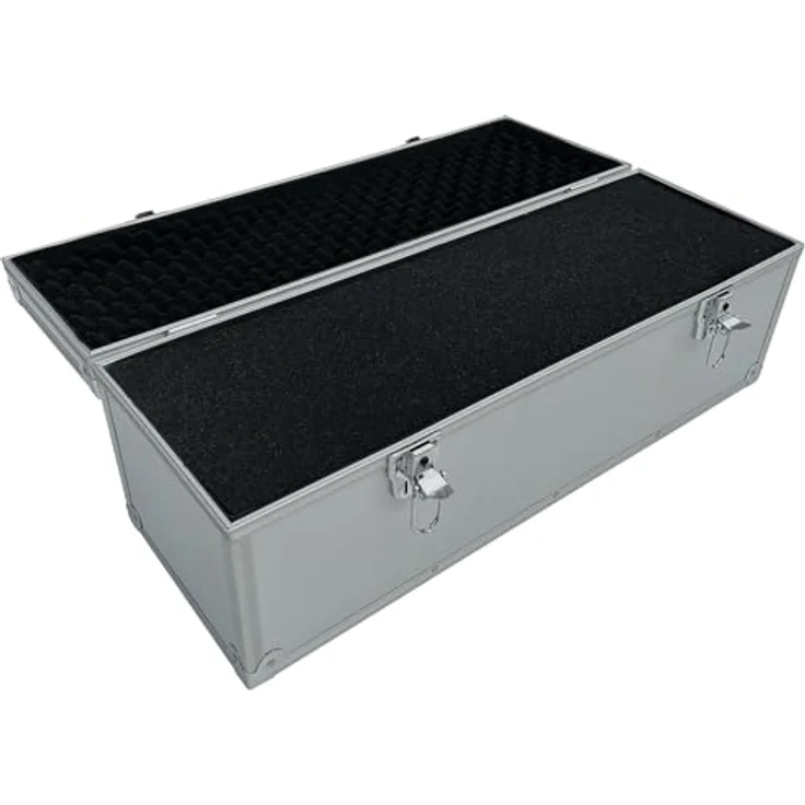 ECI Tools Werkzeugkoffer Alubox Alukoffer Silber Koffer Werkzeugkoffer Aufbewahrung leer 20x20x, Aluminium/Kunststoff, elegantes Design, stoßfest, Silber – Bild 6