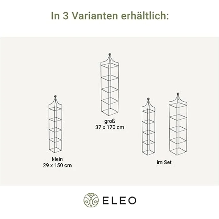 ELEO Rankobelisk „Catania“ groß, feuerverzinkt – Bild 5