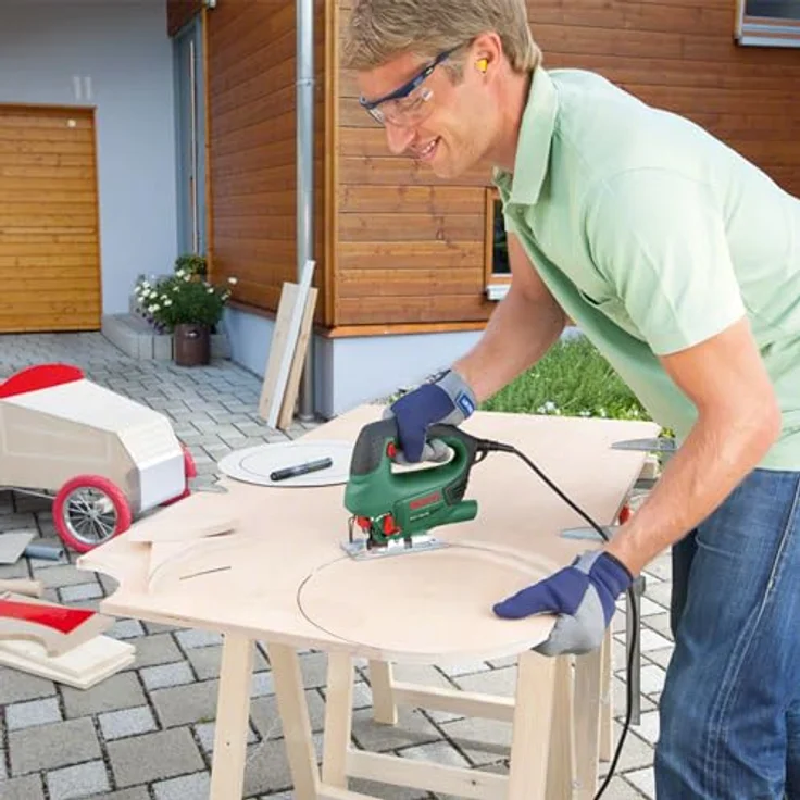 Bosch Stichsäge, grün, 600 W, 240 V – Bild 3