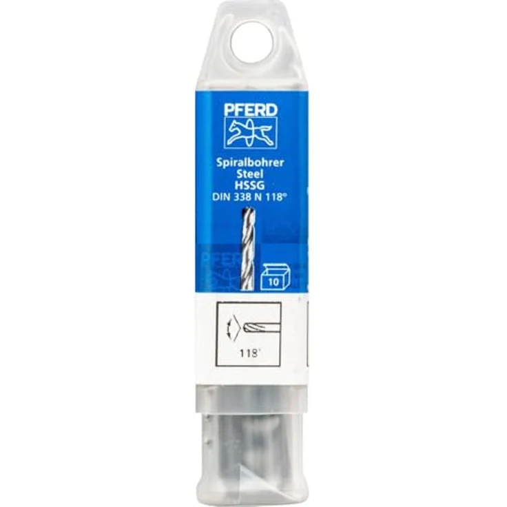 PFERD TOOLS Spiralbohrer STEEL, 10 Stück, Ø 3,0 mm, HSS-G N, DIN 338, 118°, industriell einsetzbar, präzise Bohrlöcher – Bild 2
