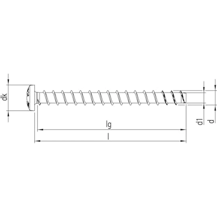 Heco MULTI-MONTI®-plus Befestigungsanker, 7,5 mm Durchmesser, 60 mm Länge, 50 Stück, verzahnte Funktionsspitze, AGM-3 (galZn) farblos – Bild 2