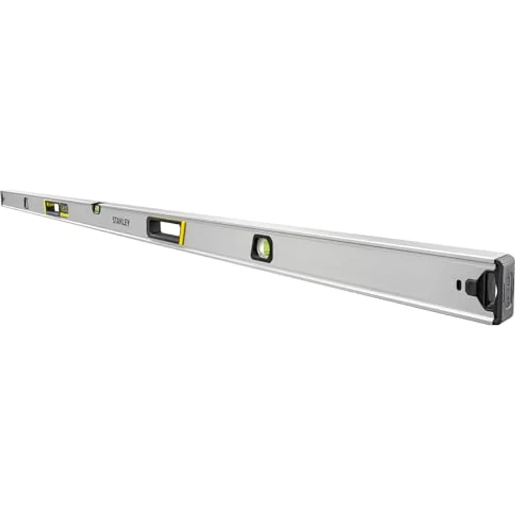 STANLEY FATMAX XTREME Hohlprofil-Wasserwaage, 200 cm aus Aluminium, mit vergrößerten Block-Libellen und stoßgedämpften Gummi-Endkappen, FMHT43680-1 – Bild 3