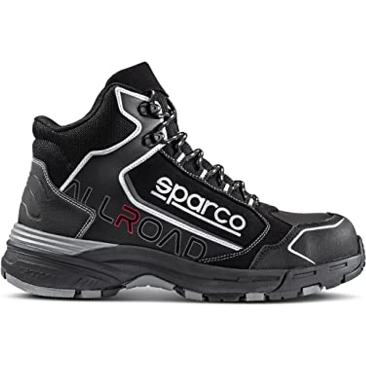 sparco Okayama S3 SRC Sicherheitsschuh, extrem leicht, metallfrei, wasserabweisendes Mikrofaser, Crossgrip Gummi Sohle – Bild 1