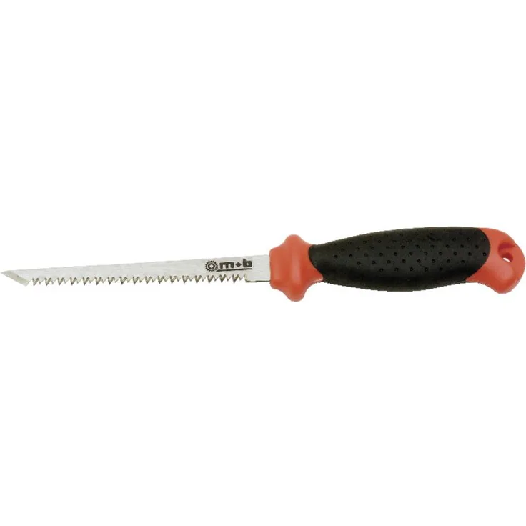 MOB UNI Gipskartonsäge, ergonomischer 2K-Griff, spitz zulaufendes Sägeblatt für Gipskarton, Holz und PVC